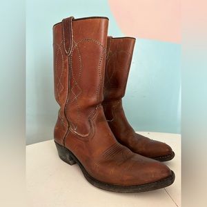 Cowboy boot vintage genuine leather